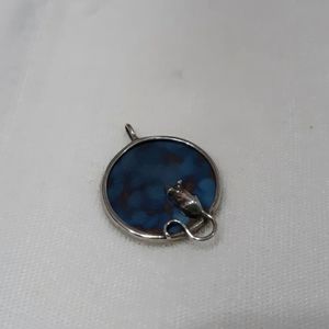 Sterling Silver + Titanium Mouse pendant